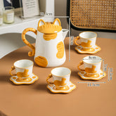 Cat Pattern Teacup Set